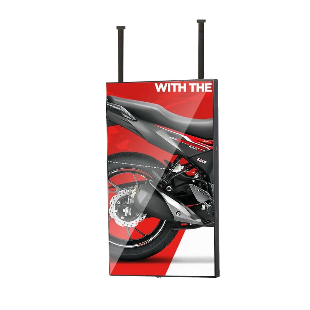 Digital advertising display shop showcase outdoor lcd screen window signage display