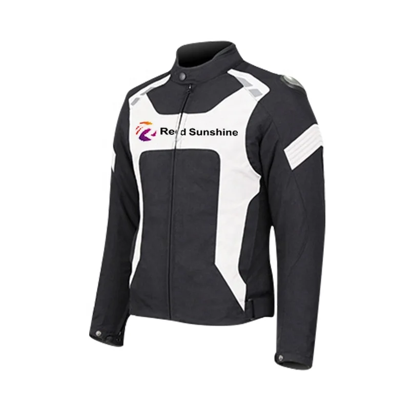 Men Leather Motorcycle Jacket Moto Protective Gear Jacket Coat Black Racing Motorbike Jackets