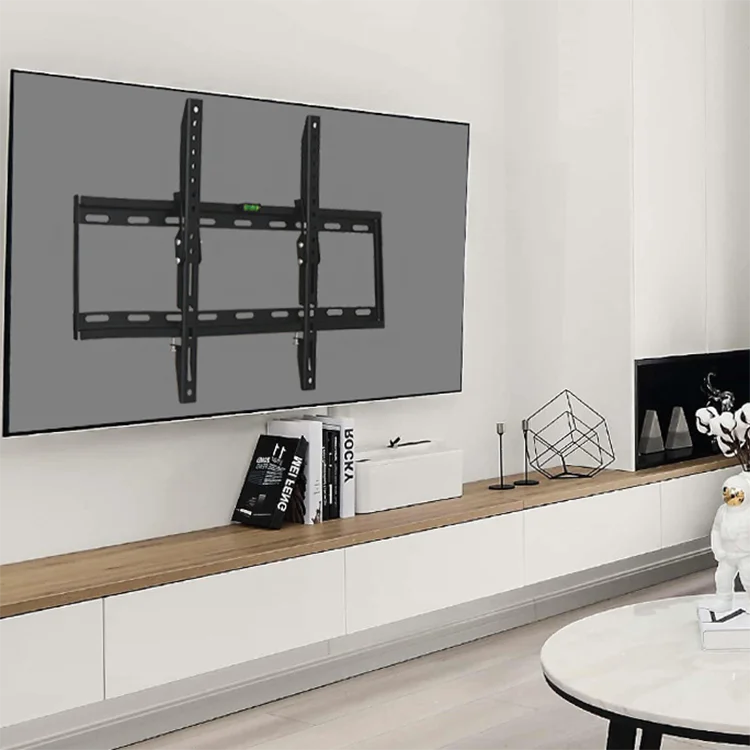 Manufacturer Supply High Quality Adjustable Steel Black Tv Wall Mount Bracket Universal wall mount tv bracket