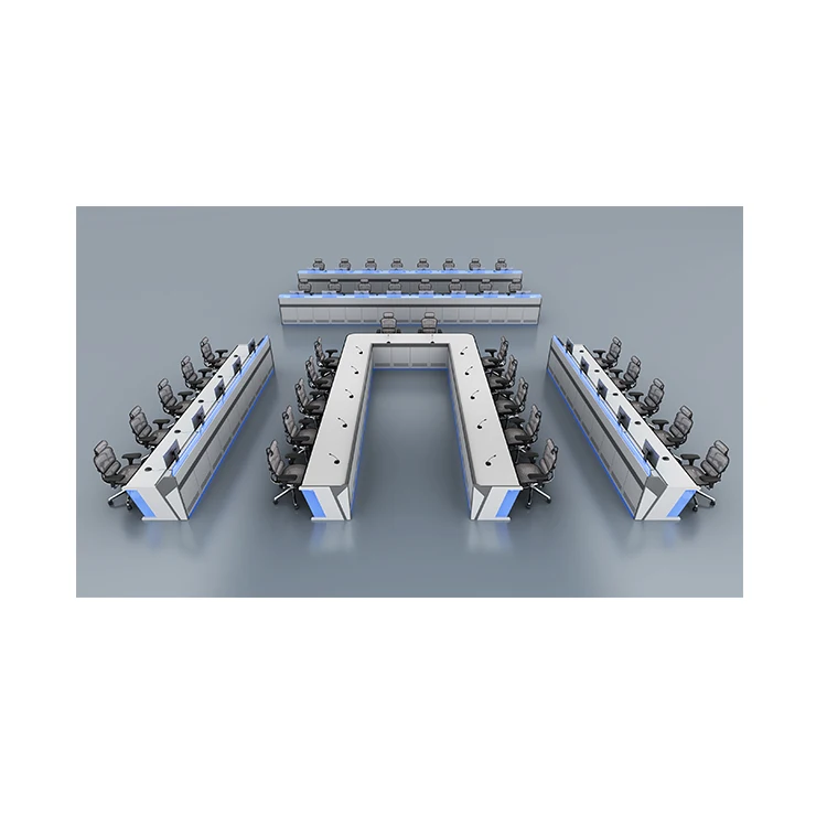 Led Security monitoring console Desk Iron Mountain Command Center Console Command center