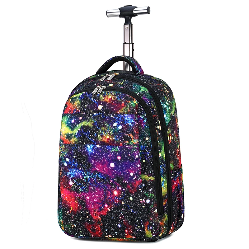 Hot sale Trolley Luggage Wheeled Backpack Rolling Backpacks 2 Wheels student backpack