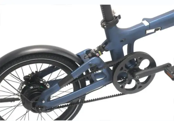 Naicisports X2+ Lightweight Carbon Electric Bike 250W Foldable Belt Drive Folding Ebike 20 Inch Folding Electric Bike