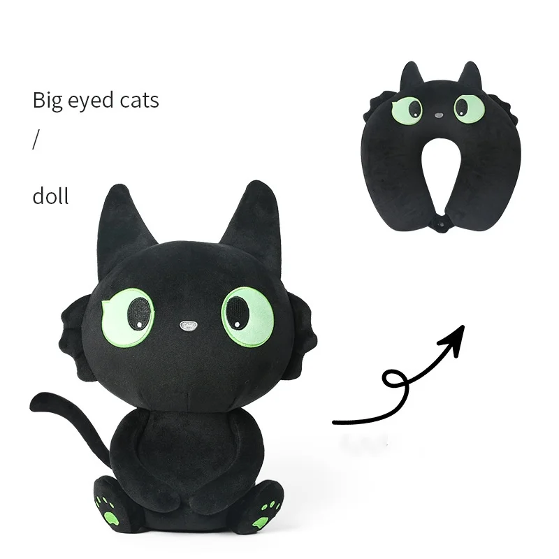 Personalized 2 in 1 switch plush soft stuffed animal penguin u shape pillow cushion cheap Kids travel neck pillow