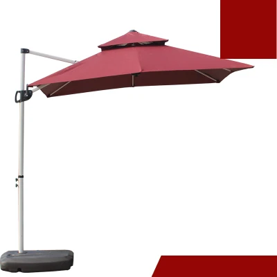 
Custom logo Outdoor Fishing patio umbrella beach hanging parasol 2.2m Square Umbrella 