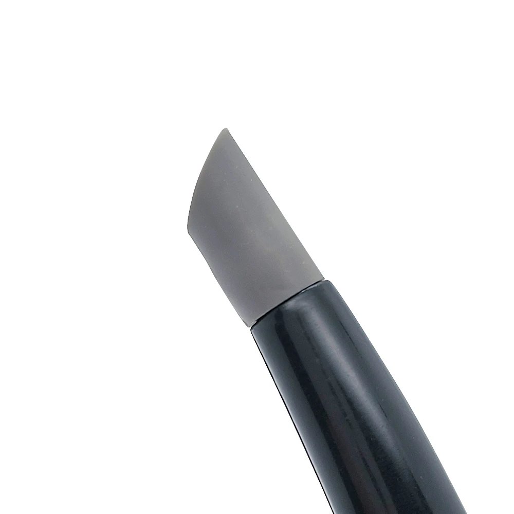 Professional Black Nail Cuticle Pusher with Precision Rubber Tip for Perfect Manicure