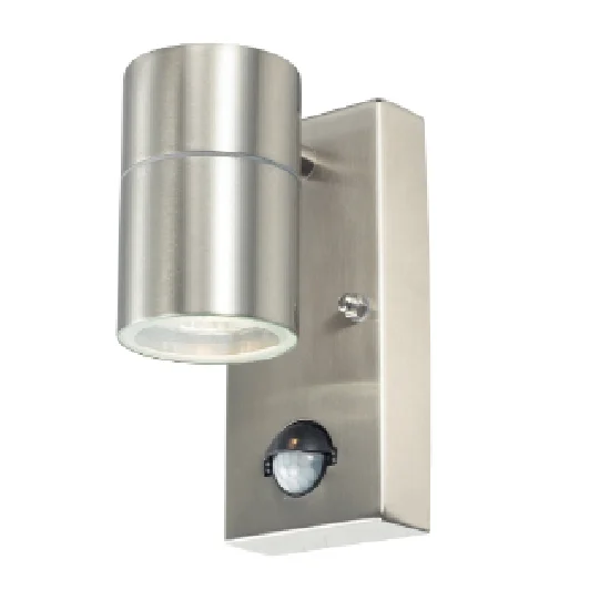 modern stainless steel cylinder motion sensor fixed down up to down light outdoor wall light 220 volt