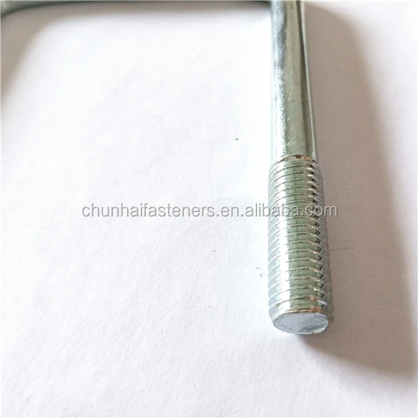 
steel square round types of u shape botl for truck chassis clamp 