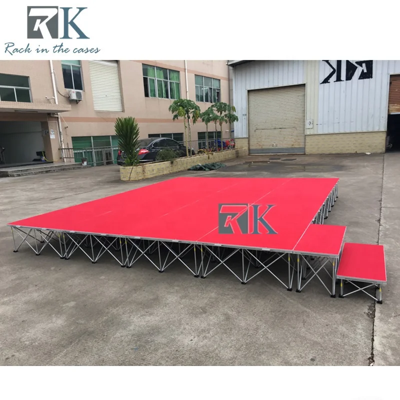 Choir events stage for churches with folding riser quick install stage