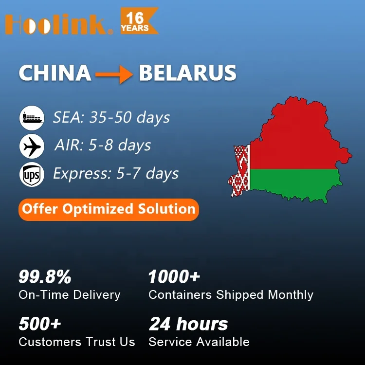 Door to Door DDP Cargo Sea Air Logistic Service LCL Freight Forwarder Shipping From Shenzhen China to Brest Belminsk In Belarus