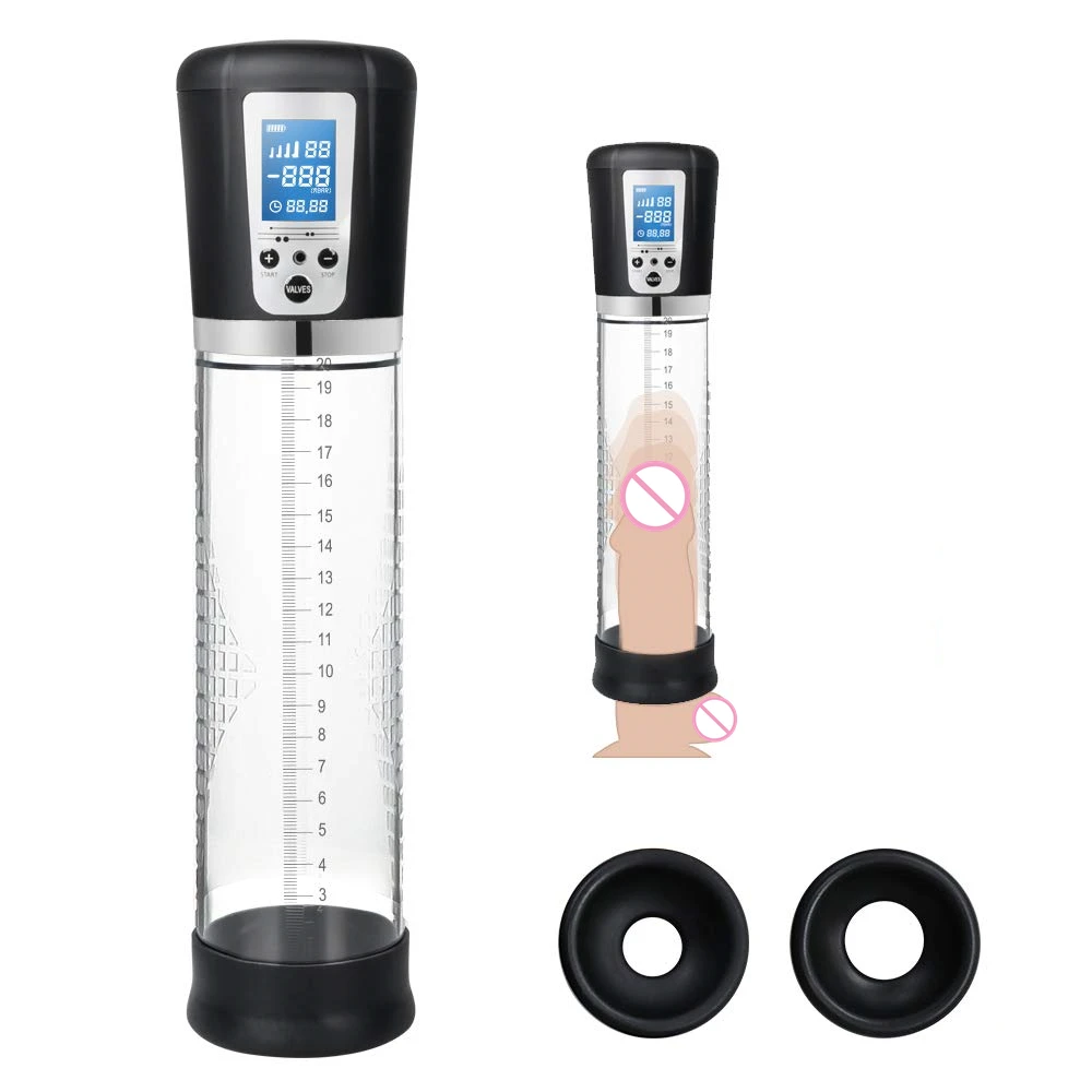 Rechargeable Penis Pump with LCD Automatic Penis Enlargement Male Enhancement Electric vacuum penis pump