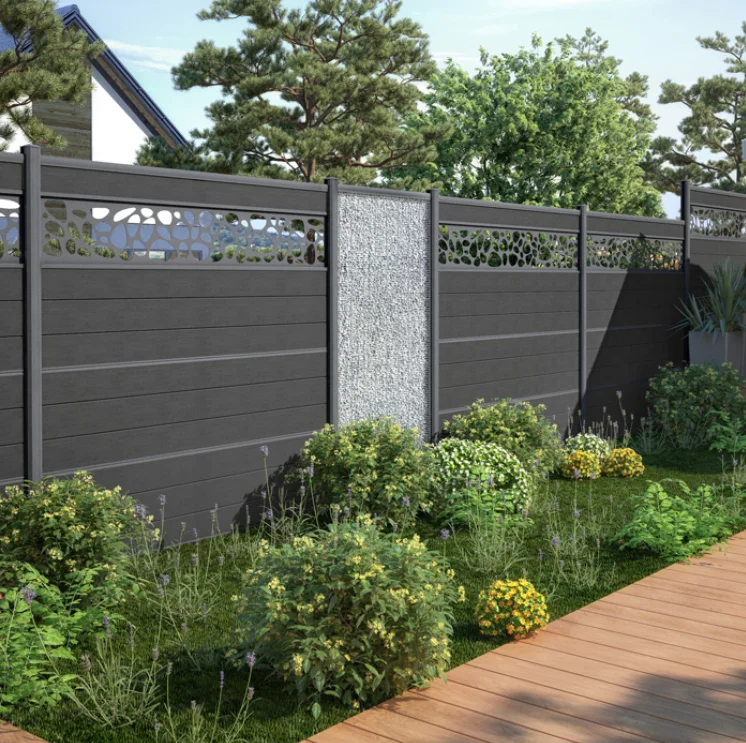 Lead free Anti-UV Outdoor waterproof wind resistant wpc trellis modern gates design and fences