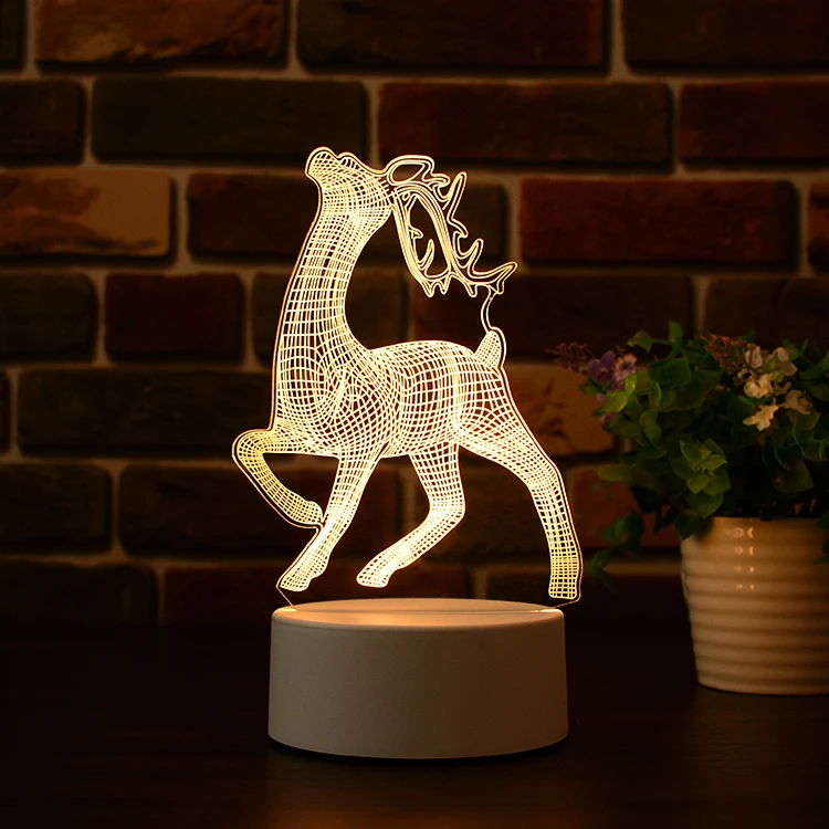 Warm White LED Christmas Light Ornaments Gifts Christmas LED Light Decoration Ornaments Merry Christmas Decoration Light