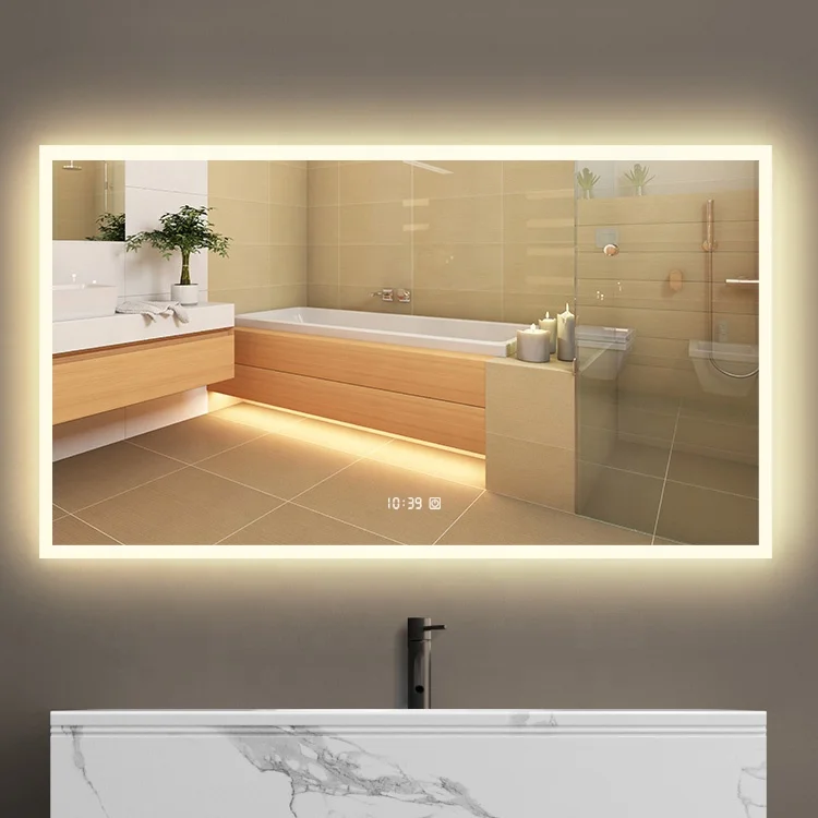 Индивидуальное умное светодиодное зеркало для ванной комнаты с подсветкой