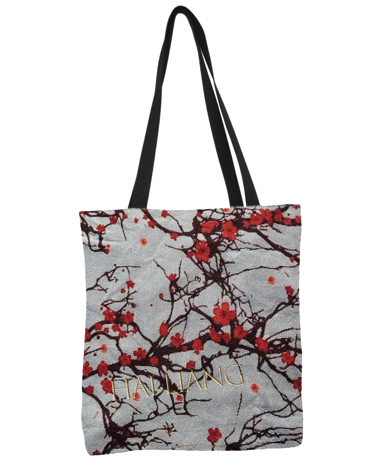 Tapestry Mini Tote Bag For Women Handbags With Zipper Custom Printed Logo Ladies Shopping Bag Small Tote Bags