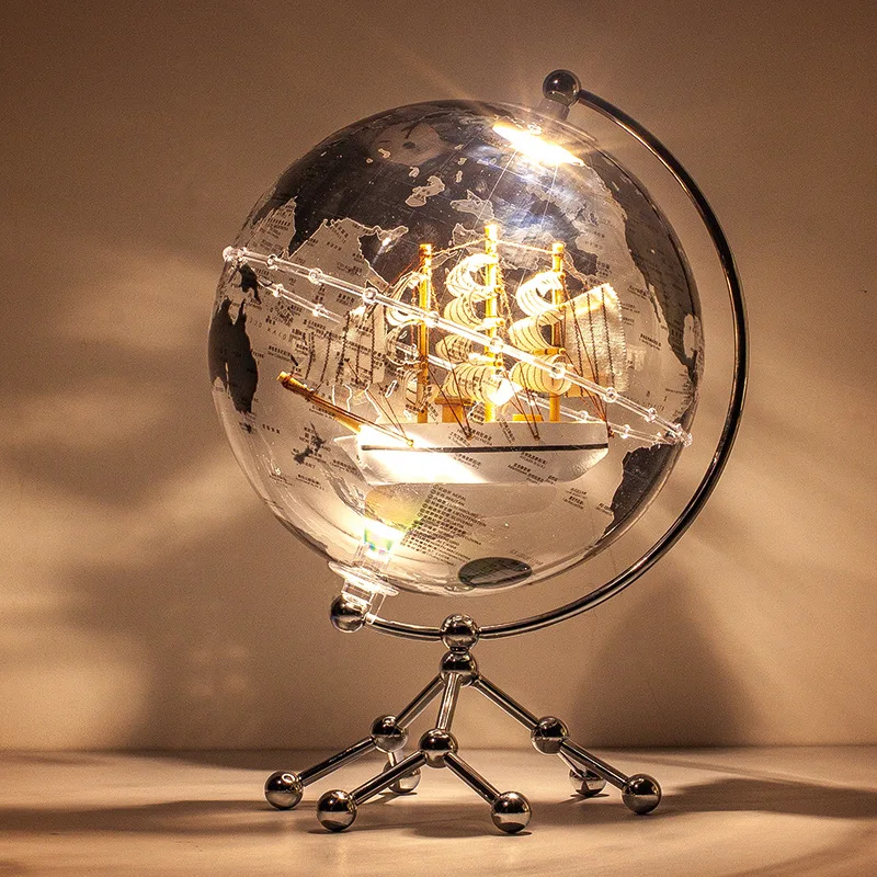 Wholesale Customization New Trend World Globe Lamp With Factory Price Novelty Gifts Globe Earth Map Toy