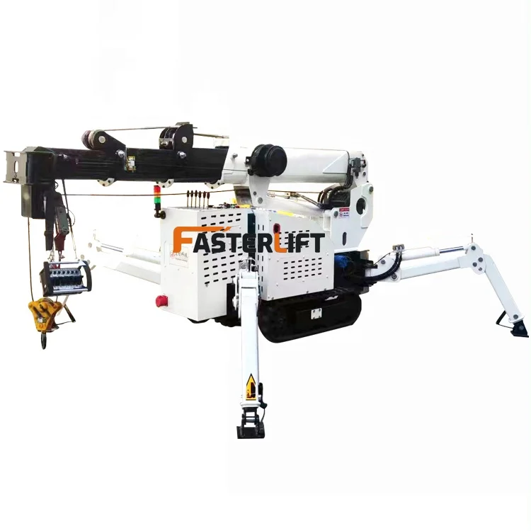 Hot Selling Narrow Space Fasterlift Spider Lifting Diesel Track Crawler Spider Crane