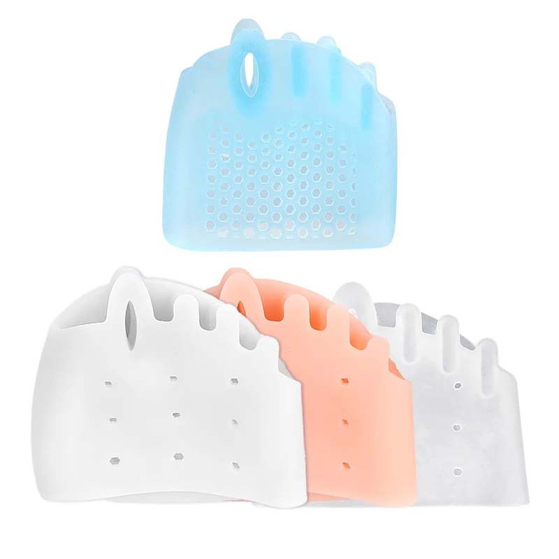 Comfort Shock Absorbing Split Toe Forefoot Pad Toe Separator Metatarsal Pad5 Hole Toe Separator Hallux valgus