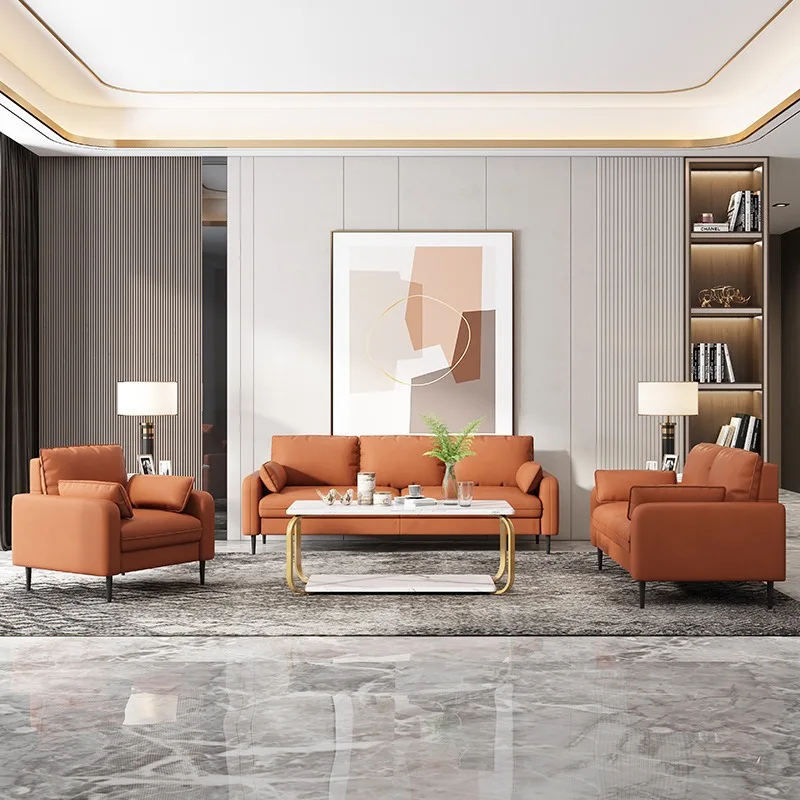 Modern Italiano SF-34 3-Seater Loveseat Comfortable Relaxing Reading Sofa Couch for Living Room Elegant Modernos Furniture