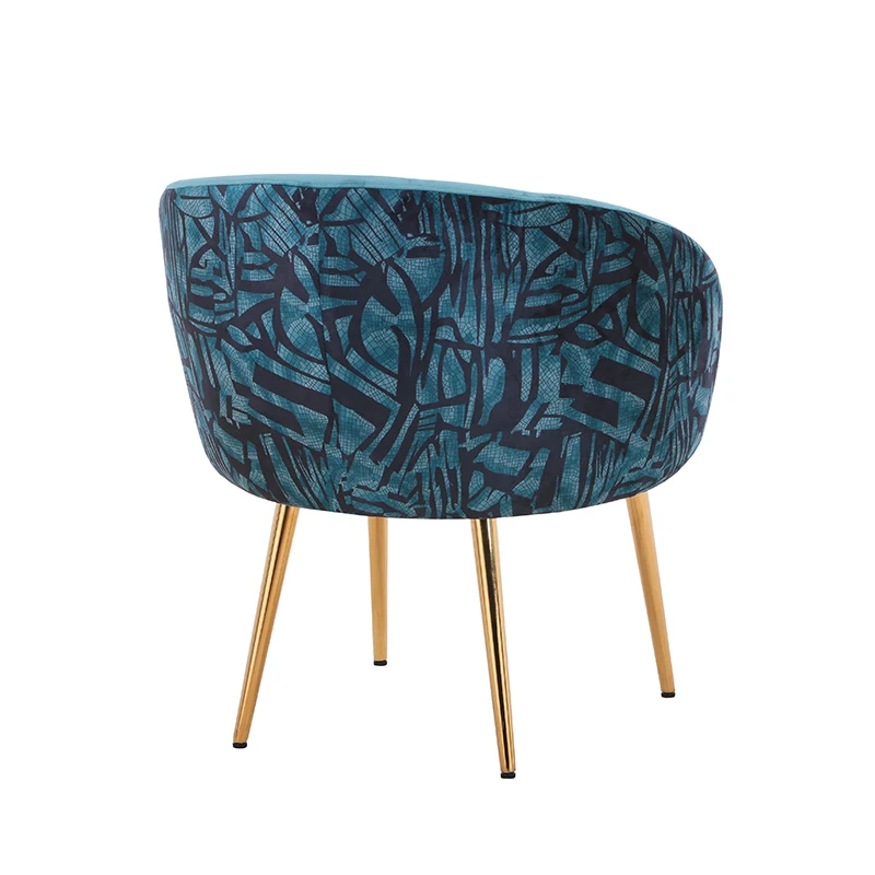 New Design Dining Room Furniture modern velvet dining chair Upholstered restaurant chair salon chair