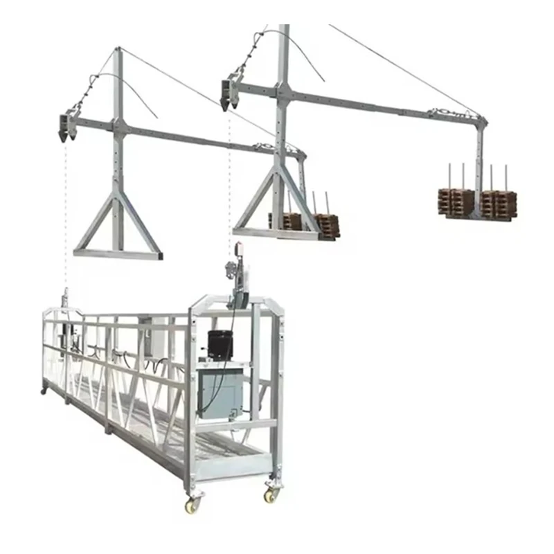 Оптовая продажа грузовой подъемник электрическая подвесная корзина подвижная платформа для строительных лесов оцинкованная zlp630