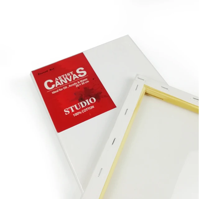 
20x30cm 280g pure cotton canvas 3/4 thickness ,Stretched canvas for studio 