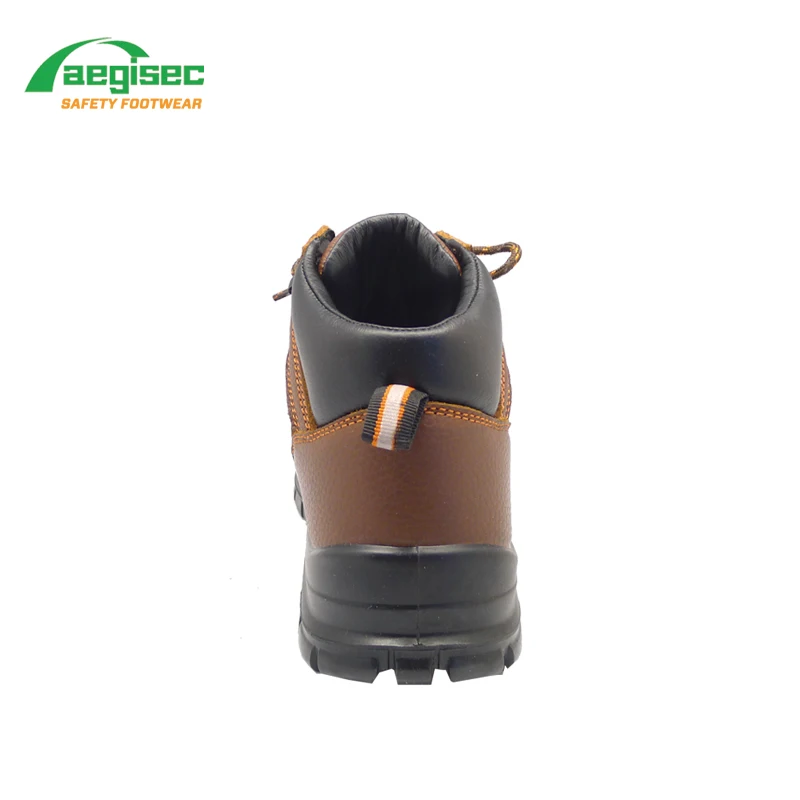 AEGISEC Cow Leather Construction Work Boots Mining Zapatos De Seguridad Steel Toe Safety Shoes for Men