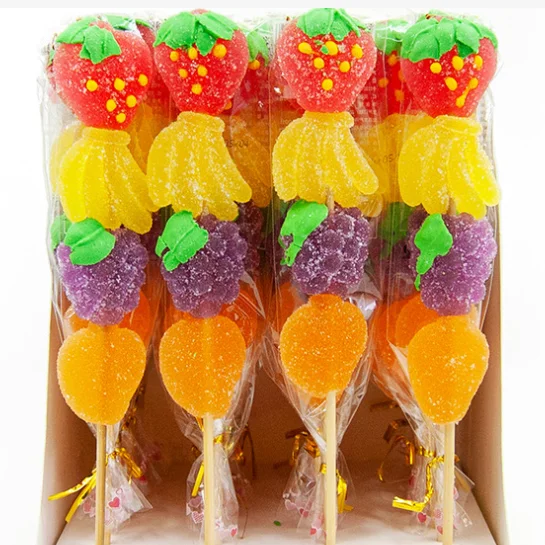 Customized shape gummy bulk wholesale shaped fruit flavor sweets gummies exotic candy gummy candy