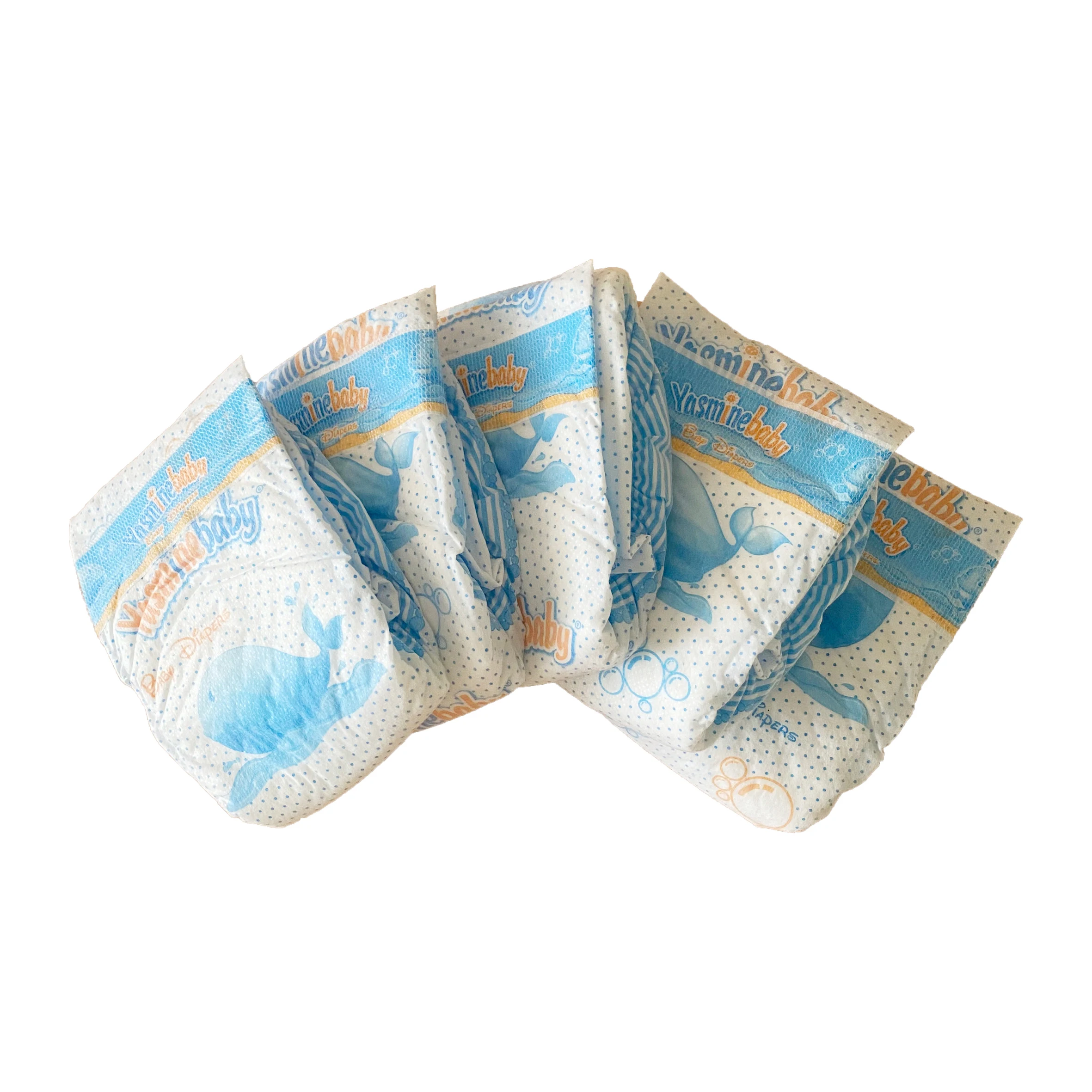 custom wholesale SAP super absorbing Couche Diapers Yasminebaby soft breathable diaper nappies for sale