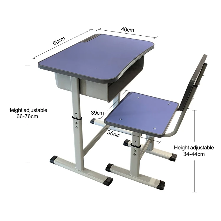 school furniture chairs and desk set/study desk with chair for school moq 1