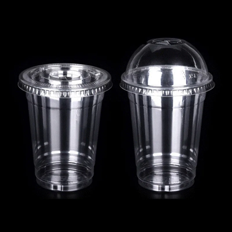 Clear OEM Plastic PET Insert 12oz 85mmD Cup Disposable Yogurt Cups with dome lid & Inner Lid