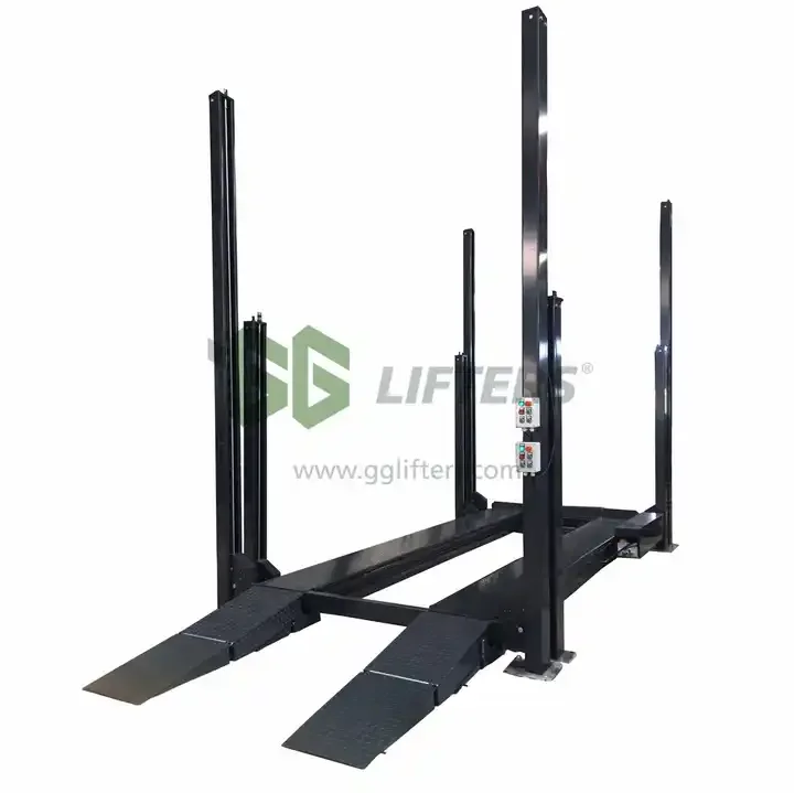 GG LIFTERS Triple Vertical Car Lift System Three Levels Hydraulic Car Stacker Parking Garage Equipment Hydraulic Car Lift