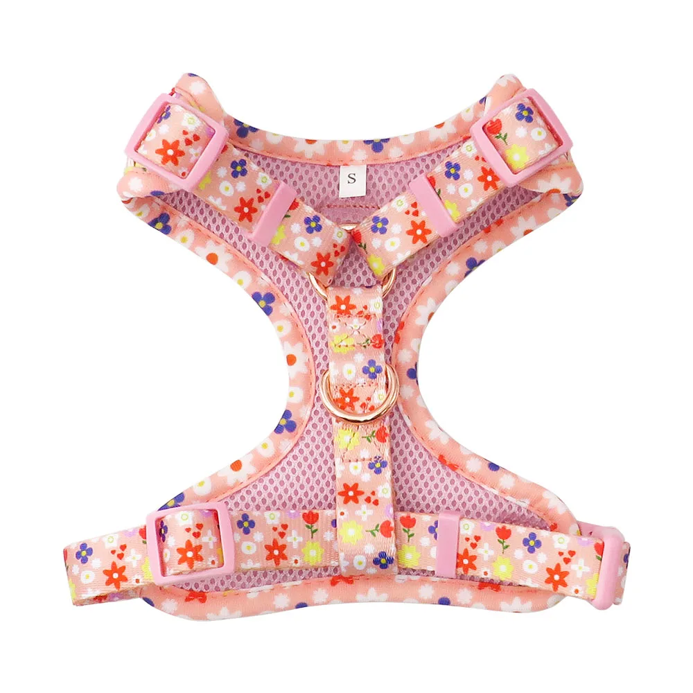 Dog Vest Harness No Pull,Unicorn Printed Dog Harness and Leash Set for Small Medium Dog,Breathable Mesh Padded Puppy Harness