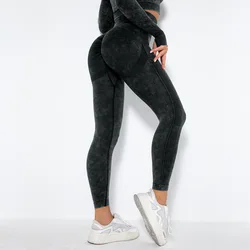 Seamless leggings soft fabric tight yoga pants butt lifting high waisted for women seamless scrunch legging