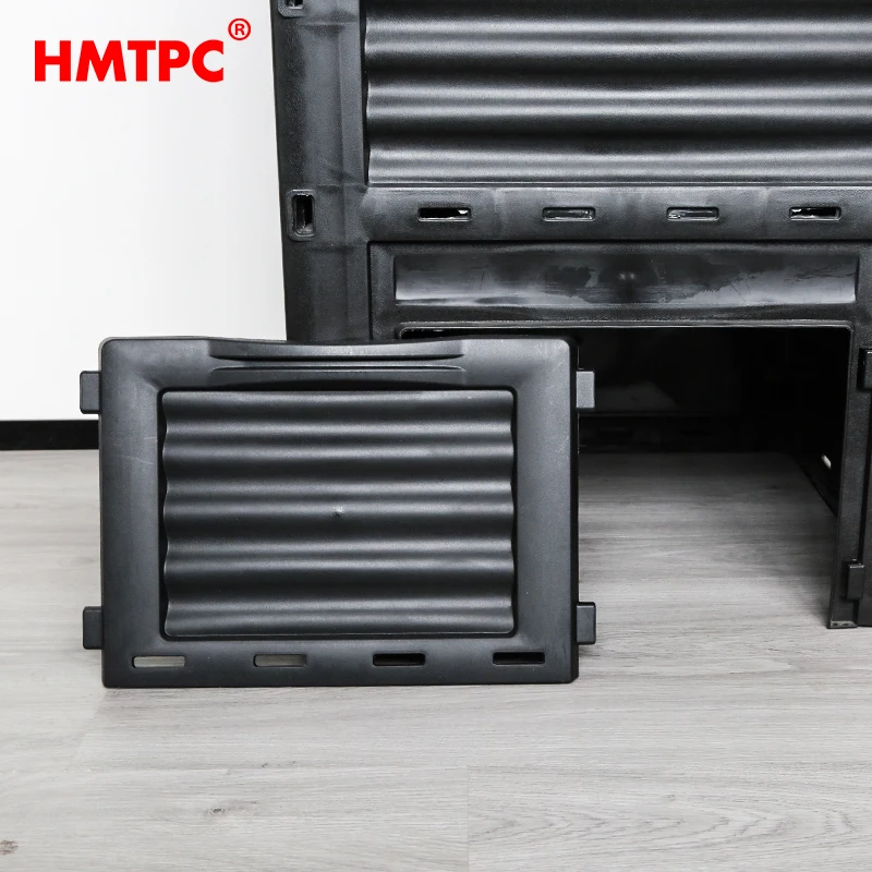 Factory Wholesale Easy assembly Outdoor Black 300L 500L Compost Bin Industrial Composter Food Waste Machine with Lid and Door