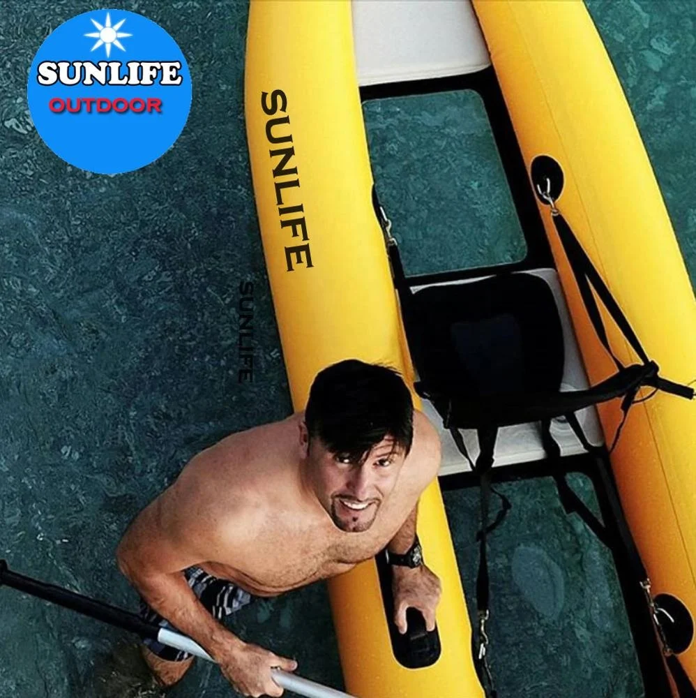 ISO and CE Certificate Approved Sun Life PVC inflatable  kayak 2 person with clear window