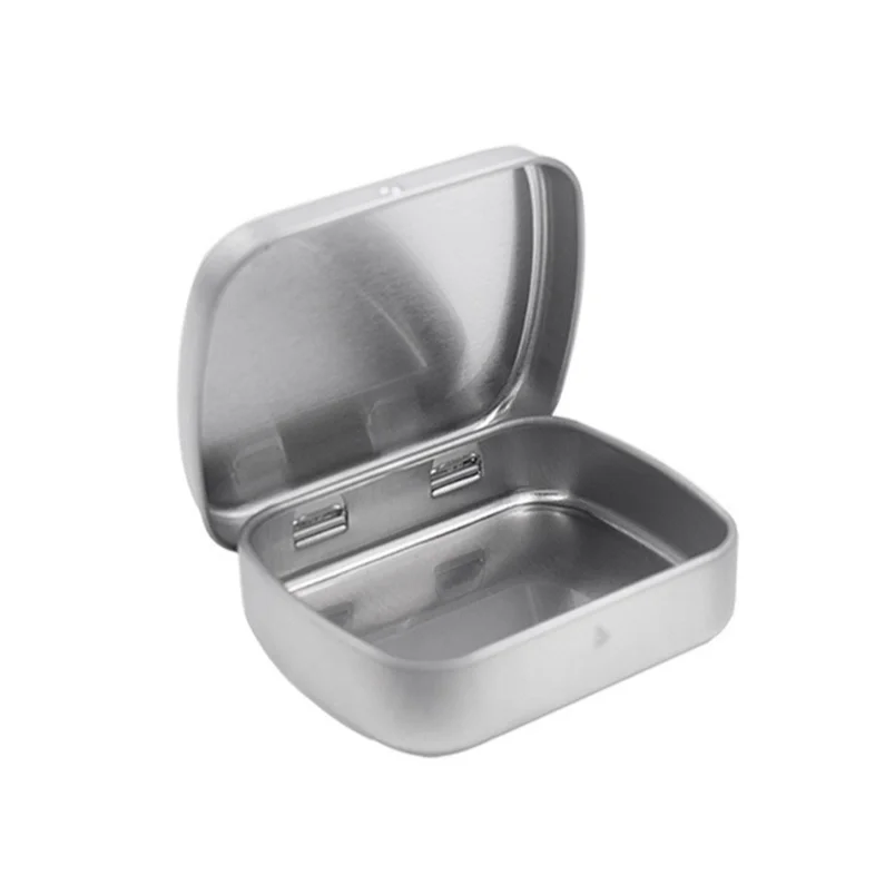 Metal tea tin can Square Rectangle Aluminum Tin Candy jar Metal Box jewelry boxes aluminum jars christmas gift box