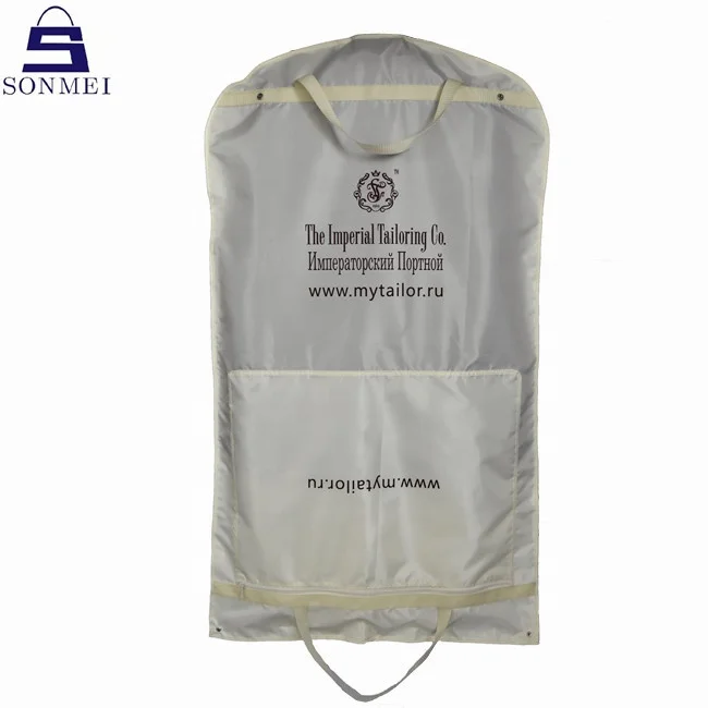 Strong waterproof bridal gown suits custom garment polyester cloth bag