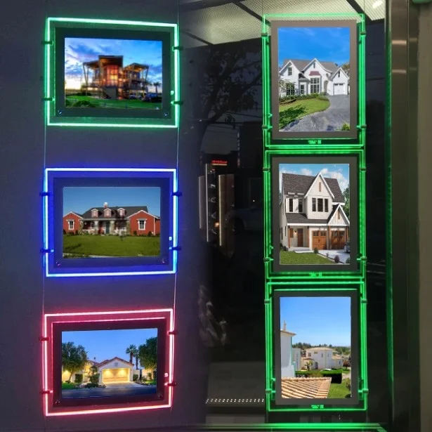 RGB акриловый световой короб светодиодный карманный фотопостер рамка с подсветкой оконный