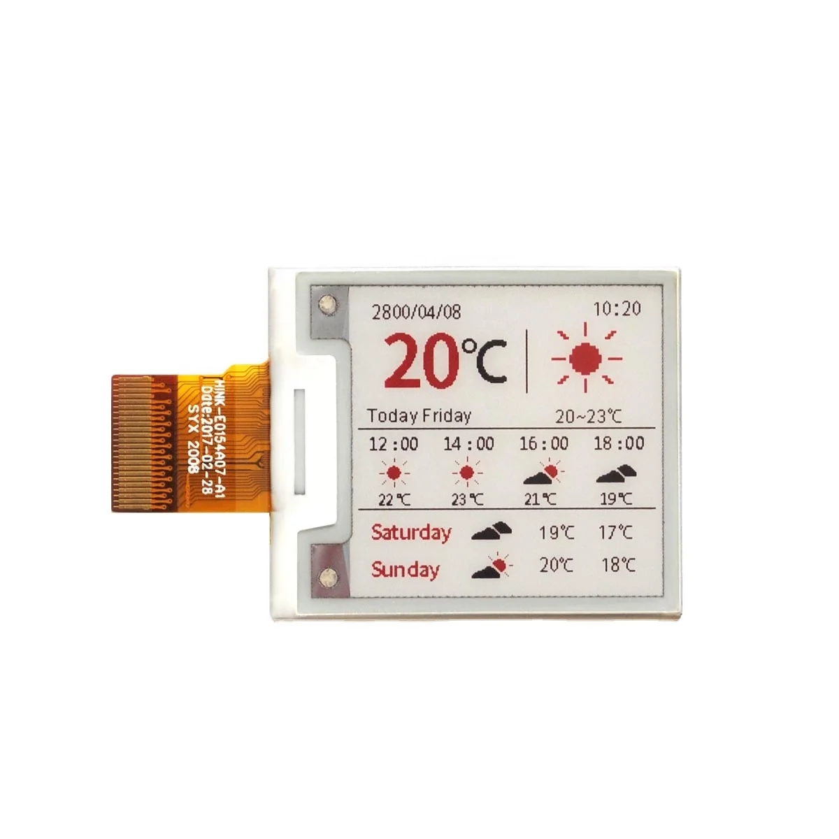  GooDisplay цена 1 54 дюймовый цветной дисплей Eink дешевая электронная