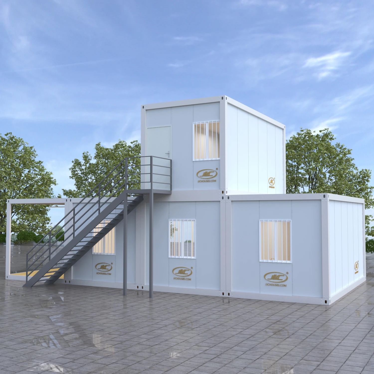 40 sqm 6*3 complete set prefab villa low cost eps aluminium Detachable container house with bathroom and kitchen