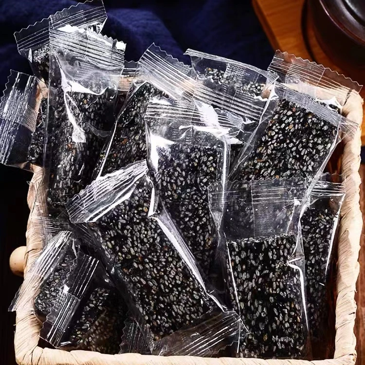 Chinese traditional snack soft sesame candy healthy organic snack food sweet black sesame candy