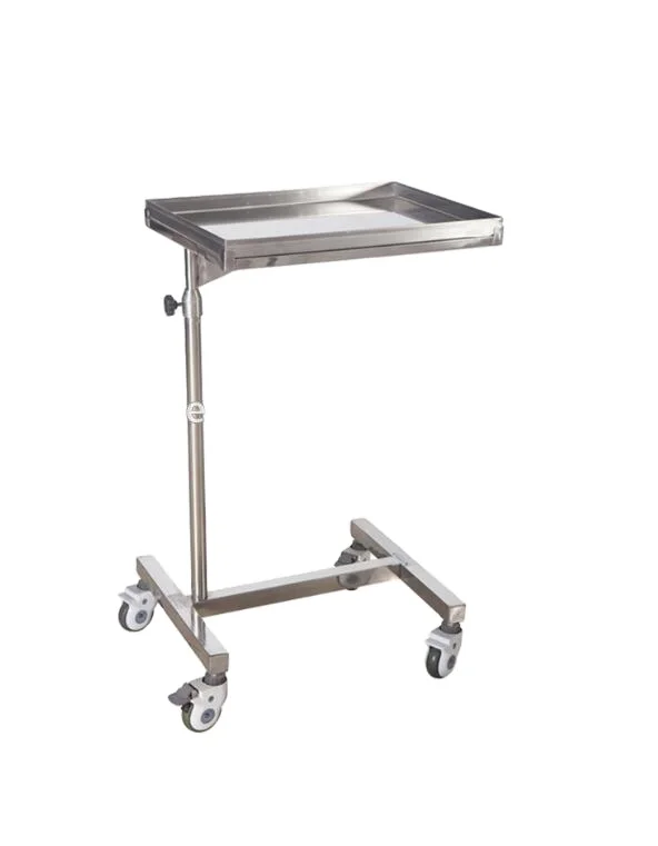 Hospital  Instrument Collapsible Stainless Steel Surgical Mayo Table Trolley