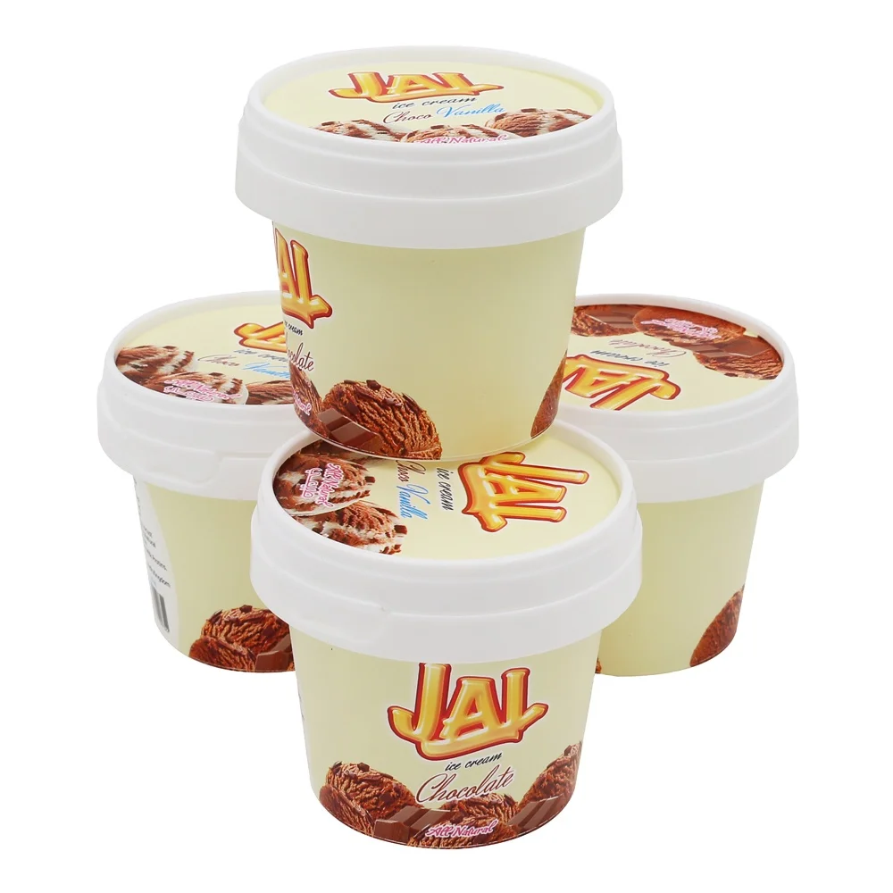 125ml round plastic ice cream cups with Spoon dessert cup with lid and spoon superior quality ice cream containers