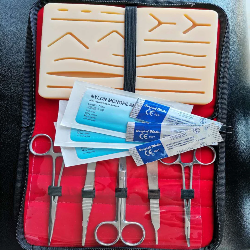 Wholesale Medical Students Training Skin Silicone Suture Practice Kit Veterinary