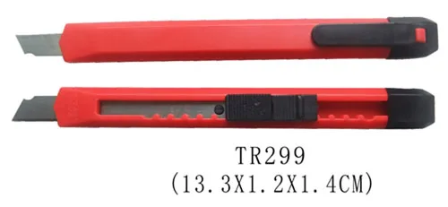 Popular Retractable Utility Knife Sliding Blade Cutter 18mm plastic Utility Craft Knife