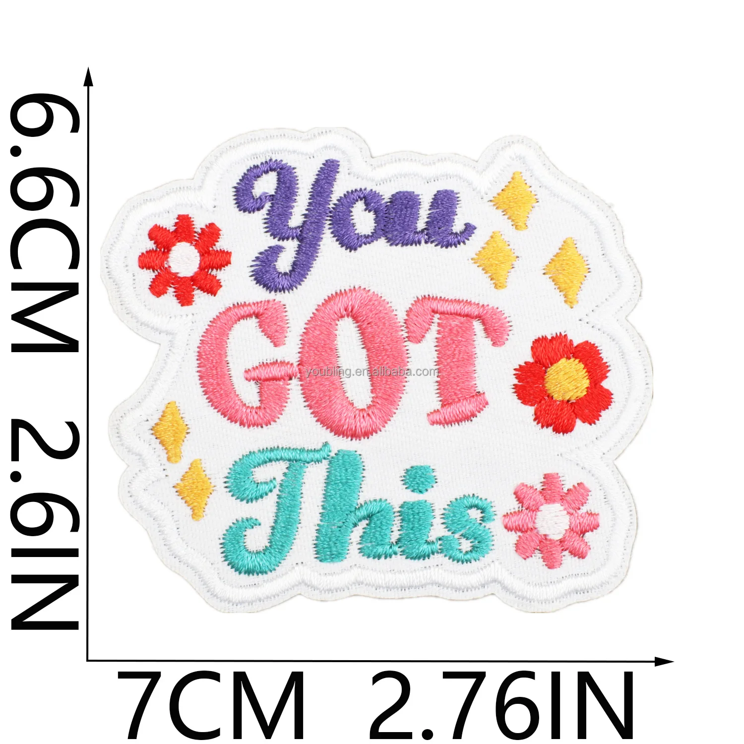 16+ New Custom Word Embroidery Affirmative Patches iron on Mental Health Positive Self Affirmation Embroidered Patch Badges