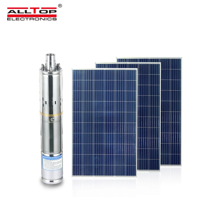 ALLTOP Energy Saving Mass Flow Solar Power Water Pump Cropland Farmland Irrigation System 210W Solar Water Pump