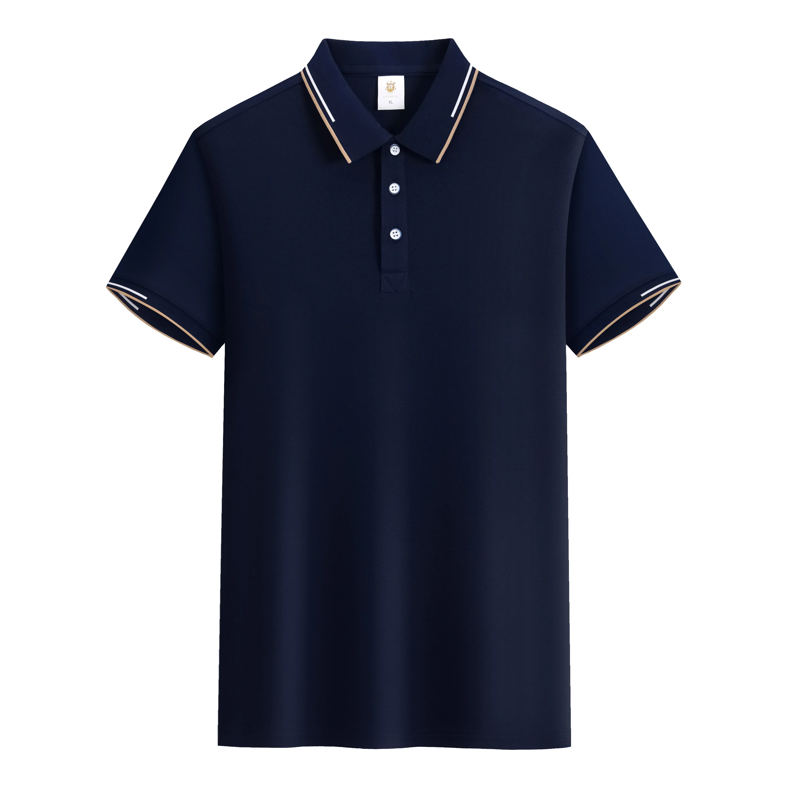 Cotton polyester with without logo cotton spandex double mercerized cotton shirt M-4XL t-shirt for men