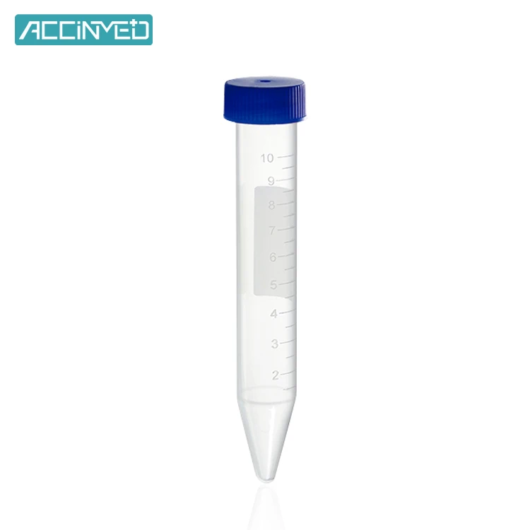 Custom Lab Medical PP Material Round Bottom With Scale 15ml 50ml Plastic Transparent Micro 10ml Centrifuge Tube