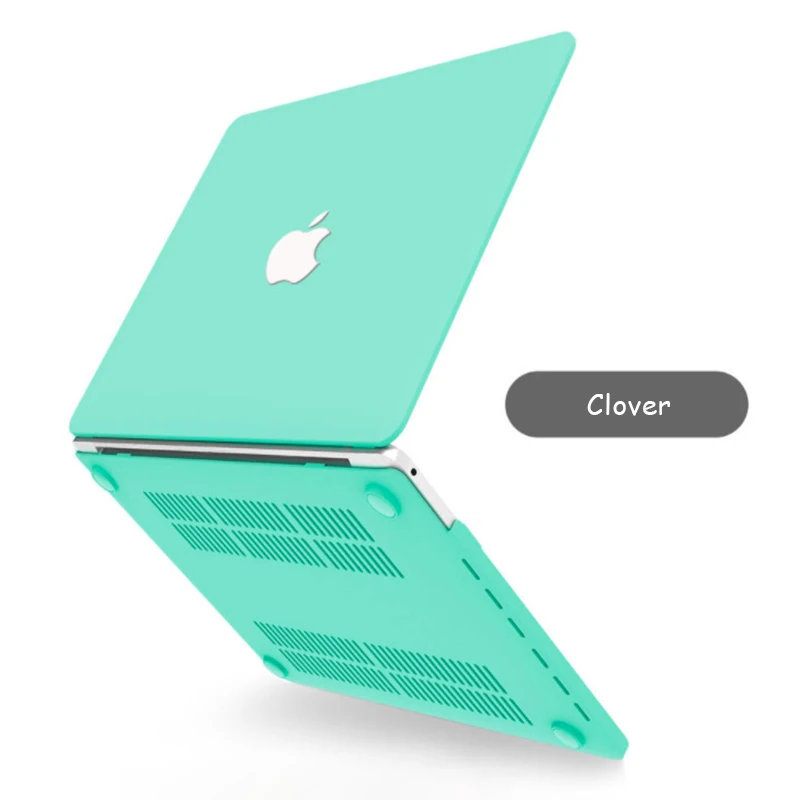 Тонкий матовый пластиковый жесткий цветной чехол для ноутбука Macbook Pro 13